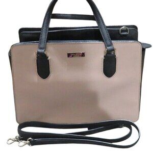 Kate Spade two handle tote & removable crossbody strap Pale Pink & Black